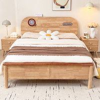 采缇 实木儿童床男孩女孩1.2米单人床1.5米青少年卧室床单床 120*200