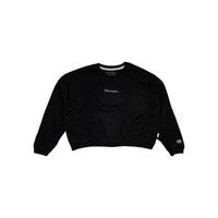 美国CHAMPION冠军女款刺绣圆领长袖宽松卫衣套头