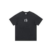 CHINISM CH美式短袖t恤男休闲宽松潮牌印花纯棉夏季男生半袖上衣