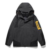 迈途迈途户外冲锋衣男女三合一秋冬季登山旅游可拆卸两件套外套A 黑色-男款 XL