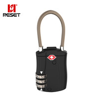 RESET 小密码锁挂锁拉杆箱密码挂锁箱包背包书包锁钢缆锁tsa出国安检