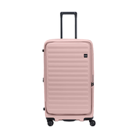 LOJEL【明星同款】行李箱大容量Cubo旅行拉杆箱前开上翻盖便携万向轮 玫瑰粉-升级款 30英寸 -L托运箱