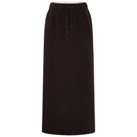 MO&Co.【active系列】卫裙2025冬双面绒拼接高腰半身裙MBE4SKT033 柚木棕色 XS