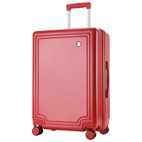 B.L.B.L结婚箱行李箱陪嫁箱大红色箱子拉杆箱女皮箱密码新娘嫁妆箱20英寸