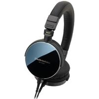 audio-technica 铁三角 ATH-ES770H 耳罩式头戴式动圈有线耳机 黑色 3.5mm