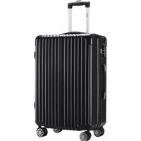 爱登堡 双杆万向轮拉杆箱旅行箱登机箱 DX965001-20B 商务黑 20英寸