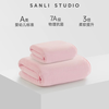 SANLI 三利 酒店款抗菌超吸水不掉毛大浴巾70*140cm+毛巾*1