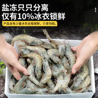移动端、京东百亿补贴：渔吻 厄瓜多尔白虾 16-18厘米 3斤