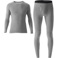 蕉内热皮703+++男女士羊毛保暖内衣套装莫代尔同款内搭秋衣裤打底 【男士】羊烟灰 M