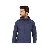 RabRAB睿坡Vapour-Rise男士防风休闲软壳衣防泼水运动夹克 QVR-84  藏蓝色-DIK M