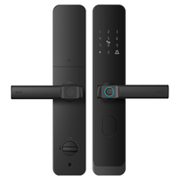 秦将军Q2指纹锁密码锁民宿公寓智能门锁电子锁家用防盗门推拉式标准锁体 Q2升级版+远程临时秘钥