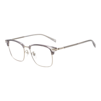 Levi's/李维斯 免费配镜 近视眼镜框架+依视路爱赞全晰膜御1.60镜片 依视路爱赞全晰膜御1.60/-600度 FX8透明灰/银色