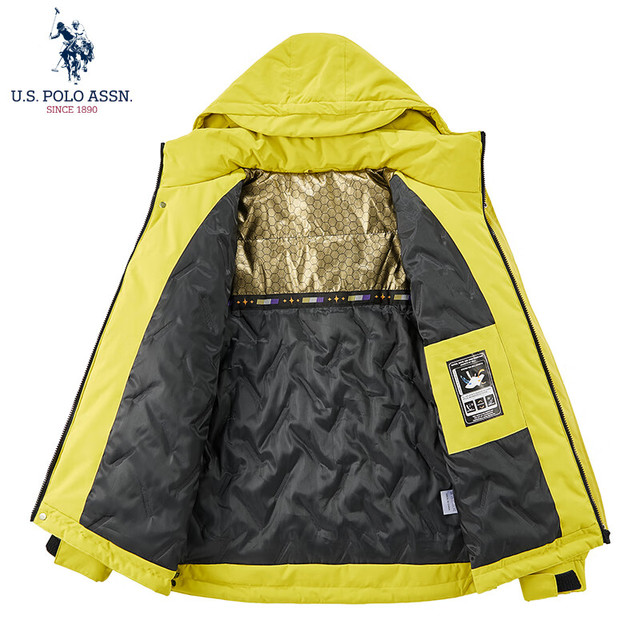 U.S. POLO ASSN. 美国马球协会 户外防风蓄热保暖 连帽外套