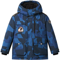 波司登（BOSIDENG）25加厚羽绒服男女童5A抗菌绒极寒连帽冬厚款保暖外套 极地冰川蓝9CW5 160 /80 约 150-160cm 45kg