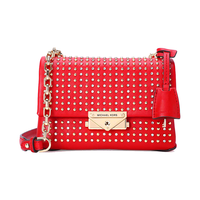 MICHAEL KORS 迈克·科尔斯 CECE系列 女士皮质单肩包 32H9G0EC1U683 亮红色