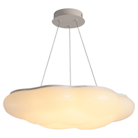 大观园（DGY） 北欧卧室吊灯新款简约个性LED吊灯创意云朵餐厅灯具广东中山灯具 1598-吊灯-55CM-阿里智能