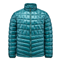 君羽户外鹅绒羽绒服1000蓬松度白鹅绒轻便保暖羽绒夹克 E52114 蓝绿-男款 M