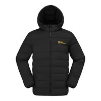 Jack Wolfskin狼爪羽绒服男秋冬户外运动防风保暖700蓬羽绒外套5222231 5222231-6000/黑色/拍大一码 S 170/92A/充绒量:114G