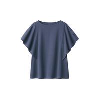 無印良品 MUJI(無印良品 )女式凉感防紫外线罩衫T恤防晒衣服女款夏季夏日早春 BB2PBA4S 烟熏紫色 S (155/80A)
