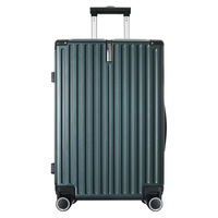 B.L.B.L行李箱男旅行箱拉杆箱女万向轮密码皮箱子登机箱20英寸军绿色
