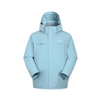 Pioneer Camp 拓路者 朱雀冲锋衣三合一男硬壳户外高海拔登山服冬季防风保暖外套女团购 冰川蓝-抓绒内胆 XXL