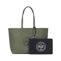法国拉科斯特 LACOSTE女士24秋季时尚正反两用单肩托特包|NF4739AS N89/橄榄绿色/深蓝色