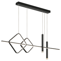 雷士 NVC   Lighting北欧氛围感吊线吊灯客厅灯现代餐厅灯卧室无主灯射灯中山灯具灯饰 偀倚 33瓦 智能高显黑色款