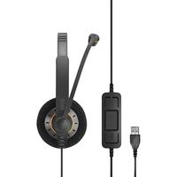 SENNHEISER 森海塞尔 PC 7 USB 压耳式头戴式耳机 黑色 USB口