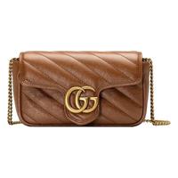 GUCCI 古驰 GG Marmont系列 女士手提包 476433 0OLFT 2535 棕色