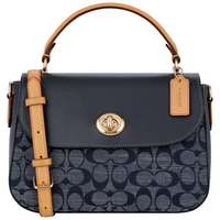 COACH 蔻驰 女士手提包 C4921 IMDEI 蓝色 中号