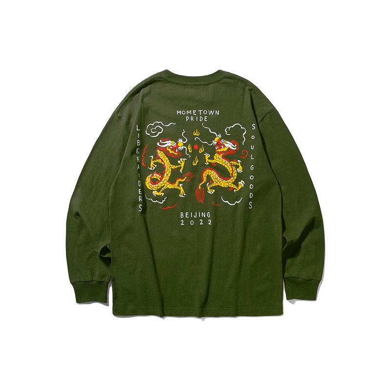 SOULGOODS 灵魂虎 X Liberaiders 男女款圆领长袖T恤 22TE003