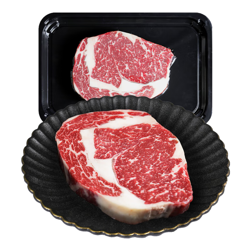 chunheqiumu 春禾秋牧 静腌牛排组合装 300g*2袋（西冷+眼肉）