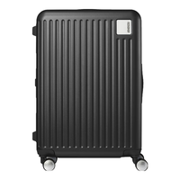 美旅行李箱拉杆箱大容量旅行箱出差轻便短途差旅拉杆箱QI9 黑色 24英寸