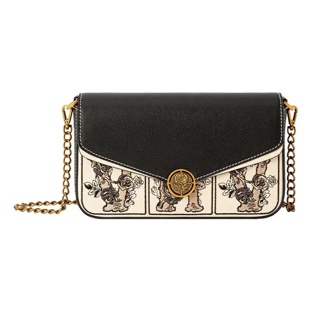 VH女包艺术家联名高端花漾系列刺绣工艺玫瑰包包单肩包真皮斜挎包