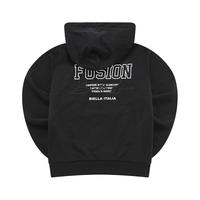 斐乐(FILA) FUSION潮牌女子针织连帽上衣时尚简约卫衣 正黑色-BK 160/80A/S