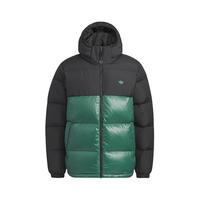 adidas ORIGINALS adidas阿迪达斯三叶草男装冬季600蓬撞色运动保暖连帽羽绒服 黑色 A/XS