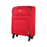 唯加WEPLUS行李箱布箱 时尚出差旅行箱男女通用拉杆箱WP950 亮红色 20英寸