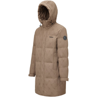 波司登（BOSIDENG）2590绒羽绒服男女时尚休闲加厚中长连帽外套B250245229DS 黑色|8056 M 175/96A 体重约130-140斤