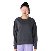 迪卡侬卫衣女秋季圆领打底衫针织宽松套头衫长袖瑜伽上衣WSDW【23年新】 芝兰紫 XS