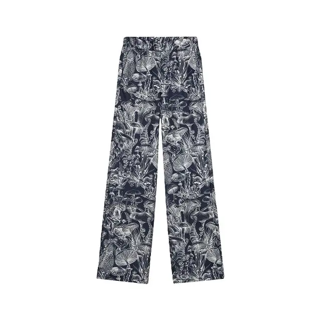 STELLA McCARTNEY 斯特拉·麦卡特尼 蘑菇系列 女士休闲九分裤  6401083CS2554095