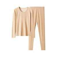 宜而爽秋冬羊毛蚕丝发热远红外保暖内衣男款套装秋衣秋裤女打底衫