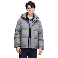 雪中飞 SNOWFLYING 男款立领连帽 鹅绒羽绒服(反季清仓)