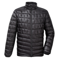 君羽户外鹅绒羽绒服1000蓬松度白鹅绒轻便保暖羽绒夹克 E52114 黑色-女款 2XL