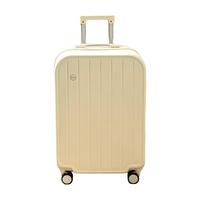 比尔兔行李箱小型女20吋登机箱小清新拉杆箱超轻便密码短途旅行箱皮箱子 月光白--917 20英寸-登机尺寸