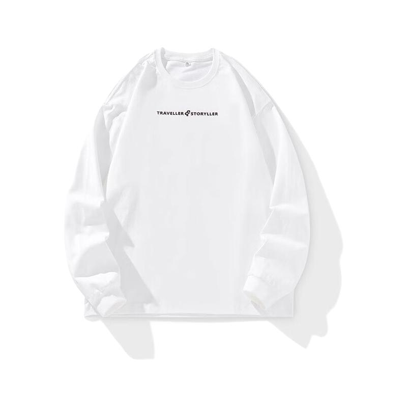  依郎酷 纯棉 男士长袖T恤  3XL【180-200斤】 深灰色