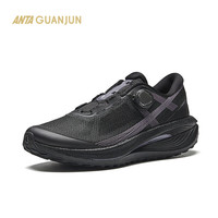 安踏冠军荣耀2丨运动鞋秋季网面透气缓震回弹男女跑步鞋 【男款】基础黑/玄武岩灰-1 40.5