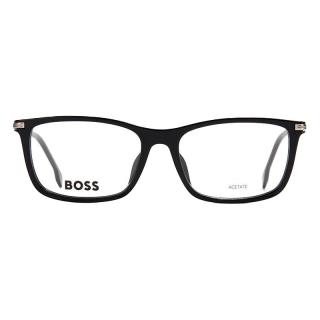 雨果博斯（HUGO BOSS）商务男士方框板材镜架全框可配近视度数镜片1614 284-黑色