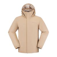 狼爪 冲锋衣男秋冬防风防水休闲夹克运动外套5020894 沙丘色 XL