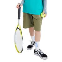 mipo儿童工装短裤男女童轻薄透气五分裤口袋裤子耐磨耐穿宽松 军绿色 110cm