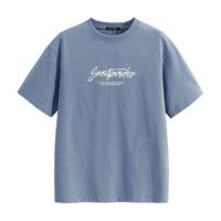 黑鲸(HLAJEANS)海澜之家旗下潮牌短袖T恤男女装春夏舒适短袖清凉感圆领 XL(175/130-145斤) 天空蓝